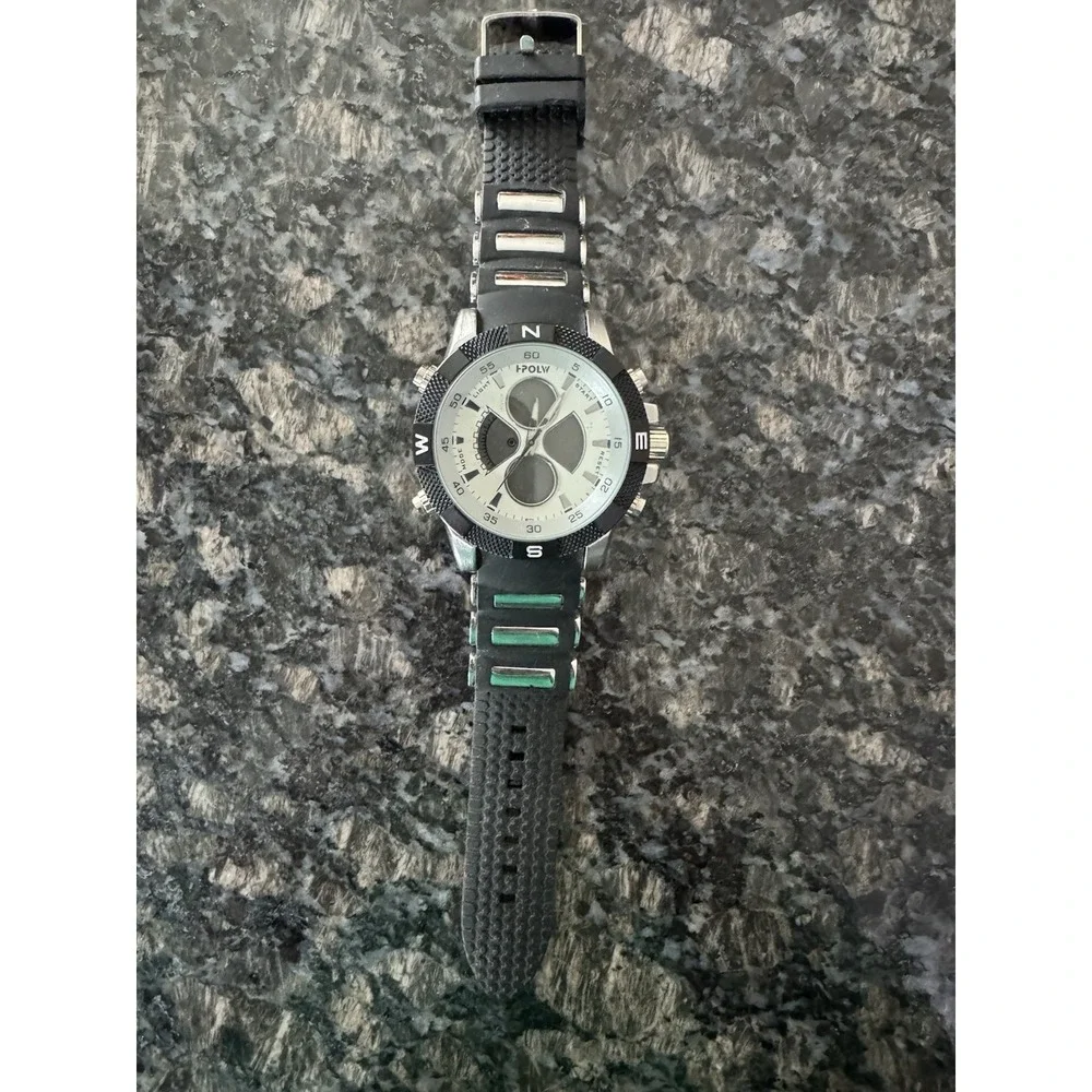 Hpolw‎ Chrono Watch. Stainless Steel